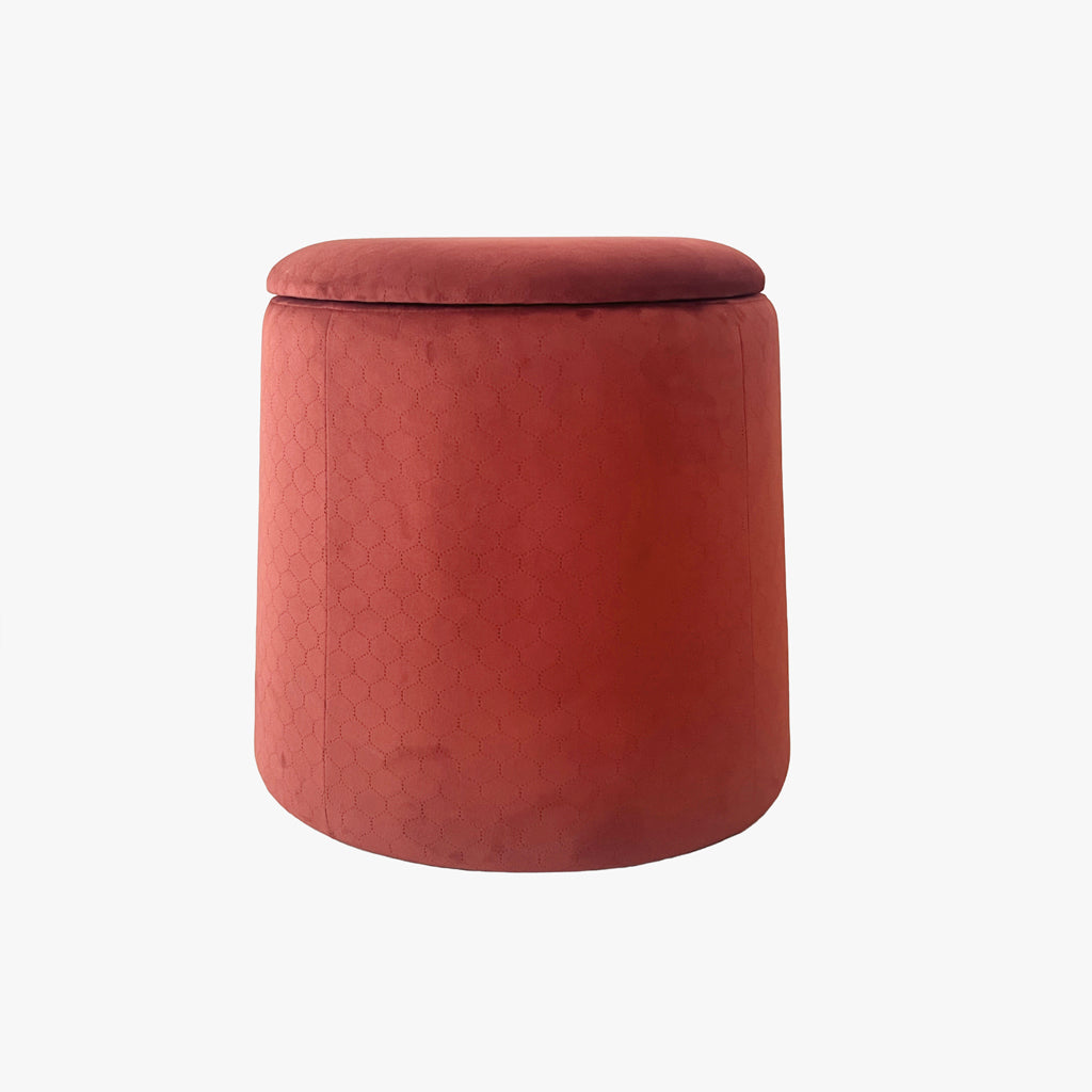 Pouf Tijolo de Veludo com padrão e arrumação LUCENA