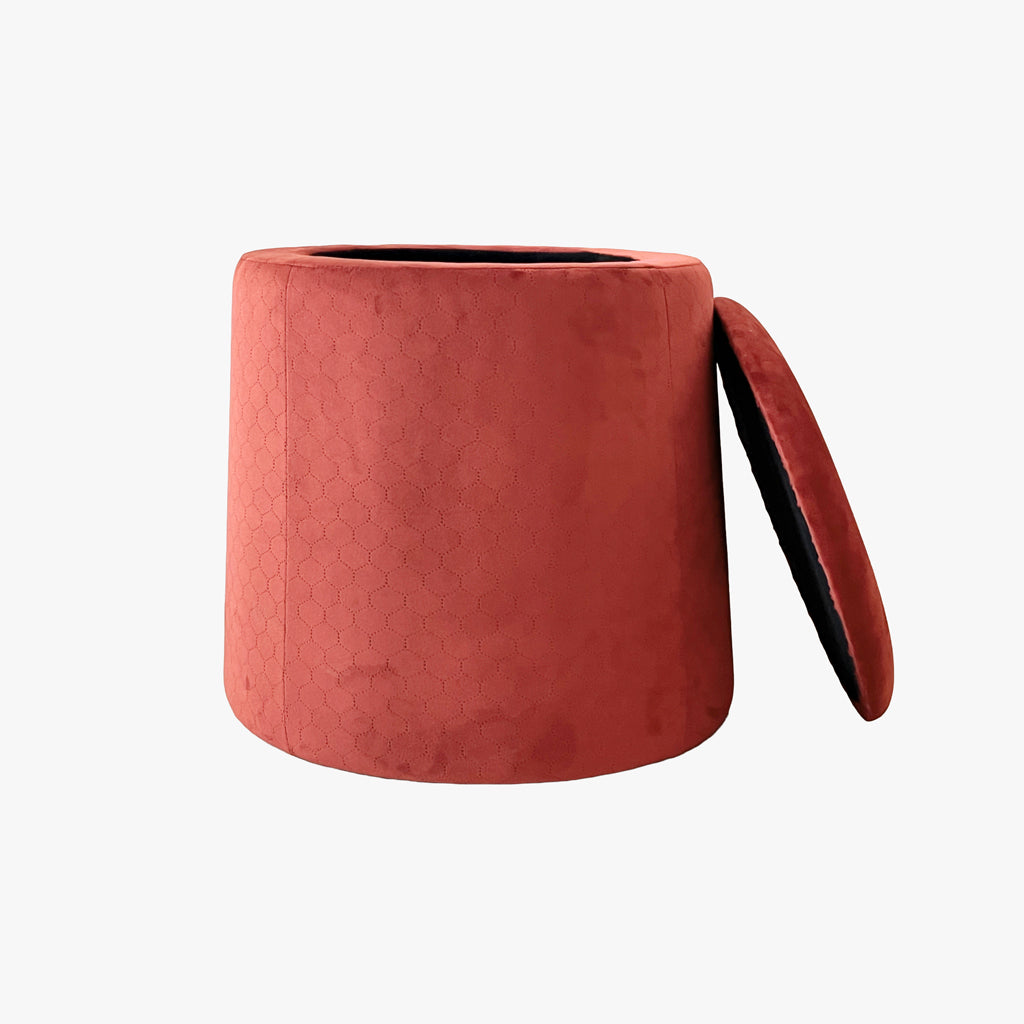 Pouf Tijolo de Veludo com padrão e arrumação LUCENA