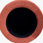 Velvet Brick Pouf with Pattern and Storage LUCENA