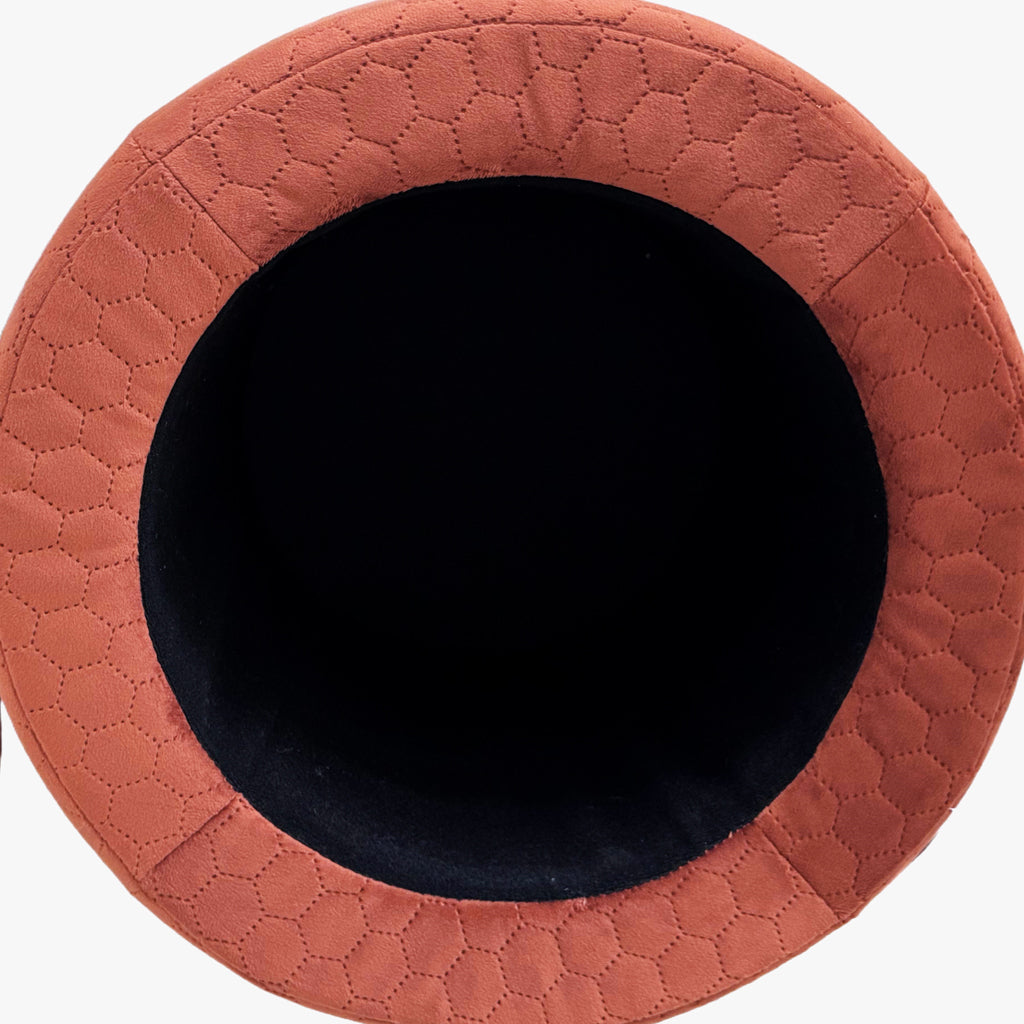 Velvet Brick Pouf with Pattern and Storage LUCENA