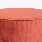 Velvet Brick Pouf with Golden Stripes ANDRIA