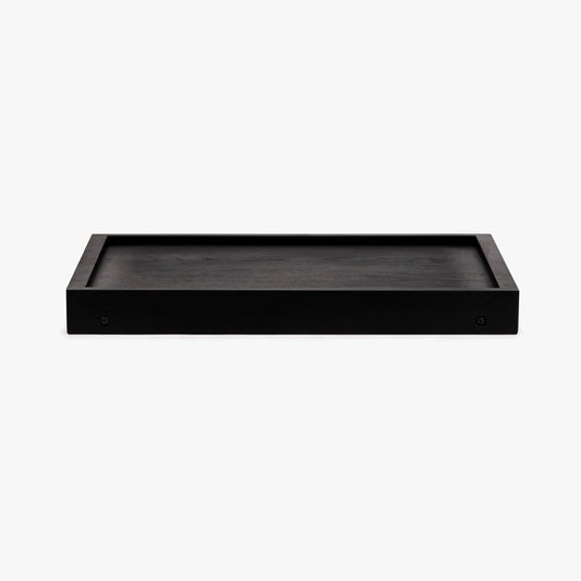 Tabuleiro com pés preto madeira 50x30,50x5,50 ALL BLACK