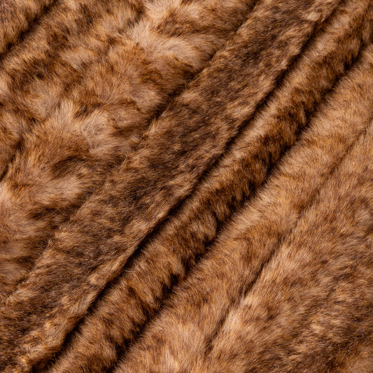 Couverture avec fourrure marron 145x170cm ALASKA
