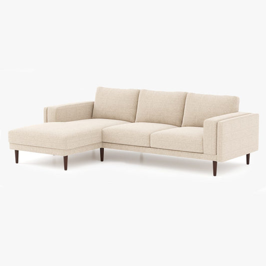 Natural left chaise longue sofa BLOOM