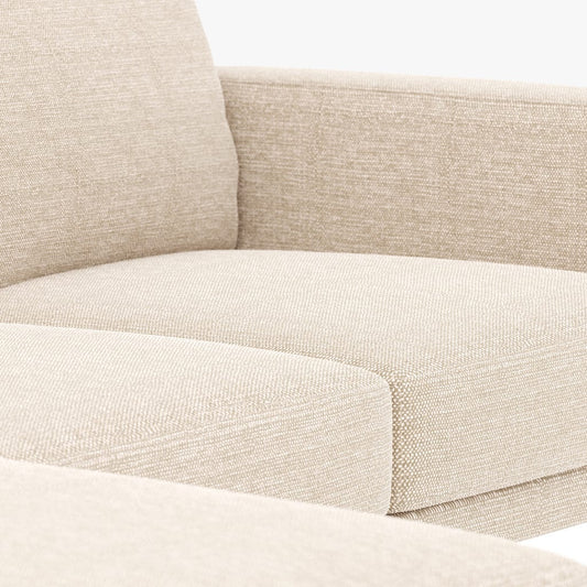 Natural left chaise longue sofa BLOOM