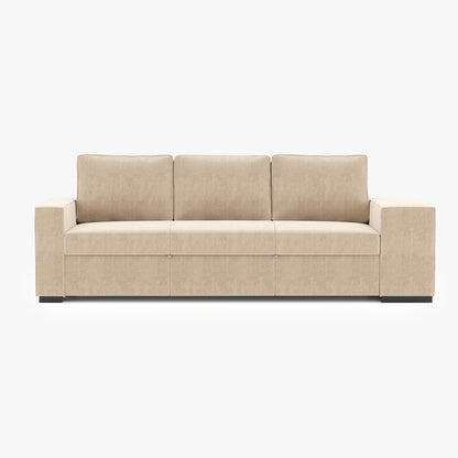 Sofá cama beige resistente