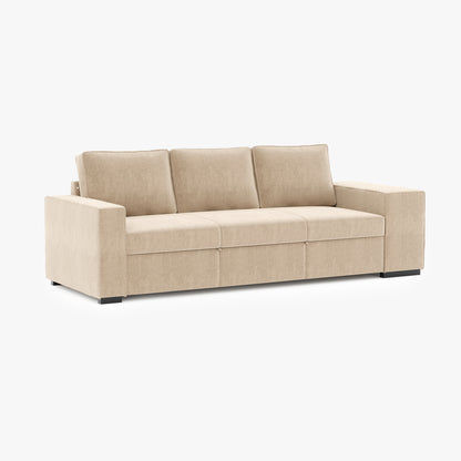 Sofá cama beige resistente