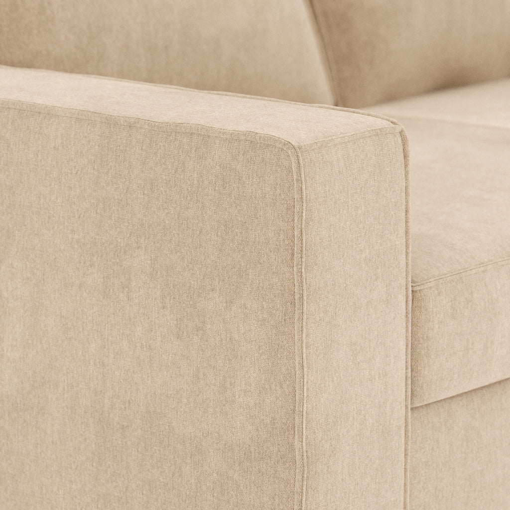 Sofá cama beige resistente