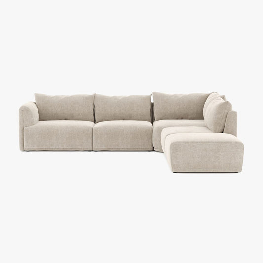Sofa modular bege COTILLARD