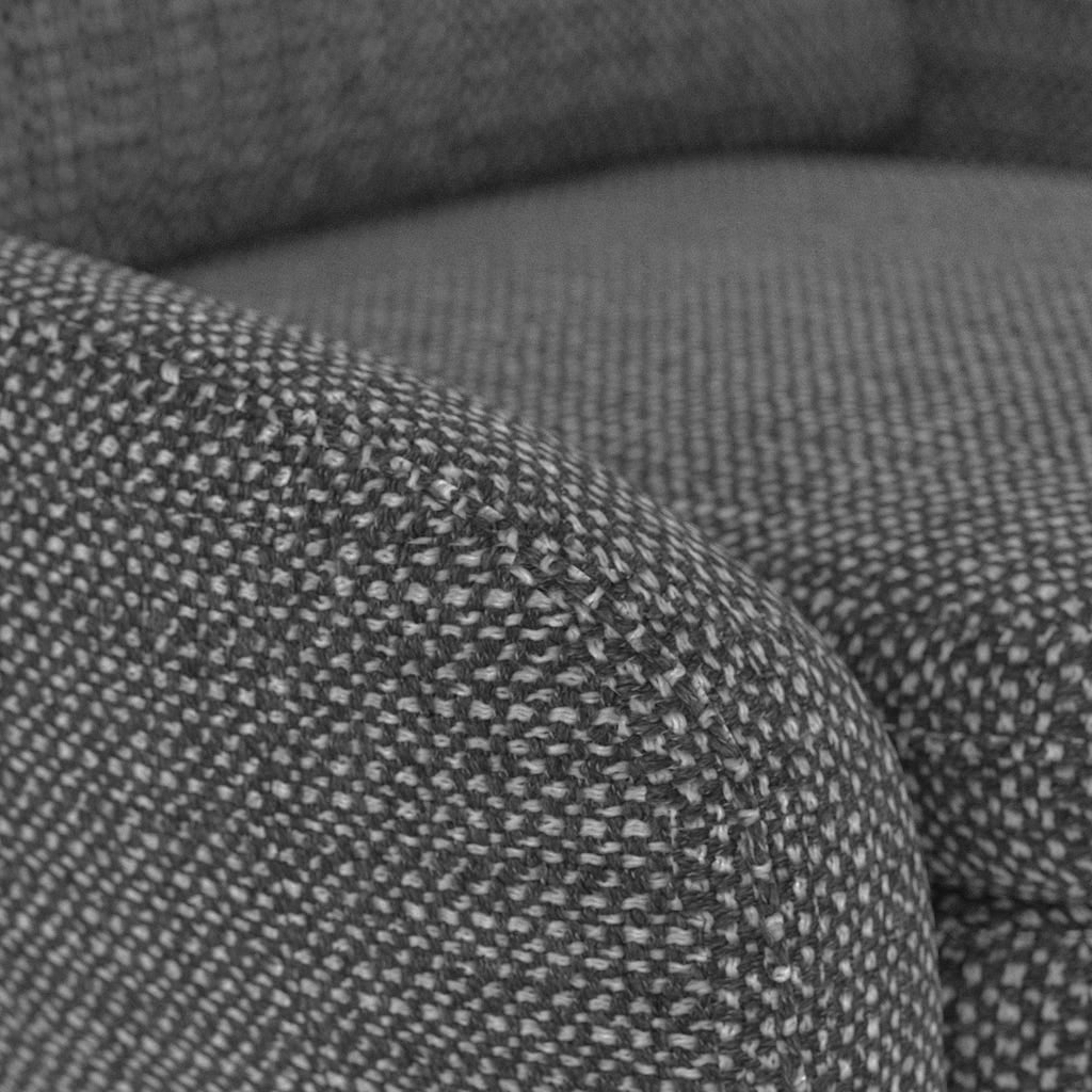 Black/grey armchair BULLOCK