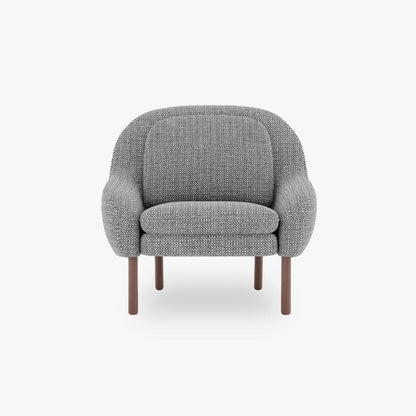 Grey armchair BULLOCK