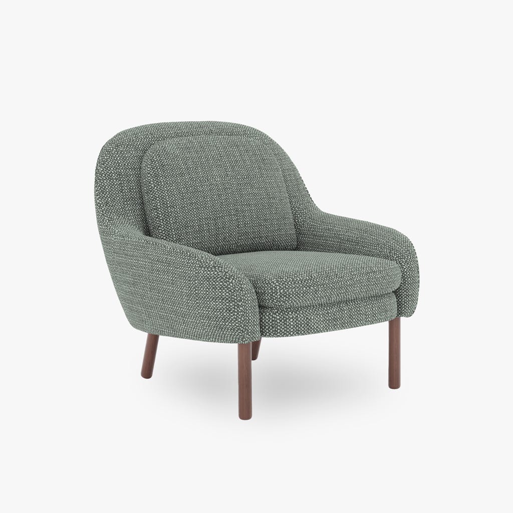 Green armchair BULLOCK
