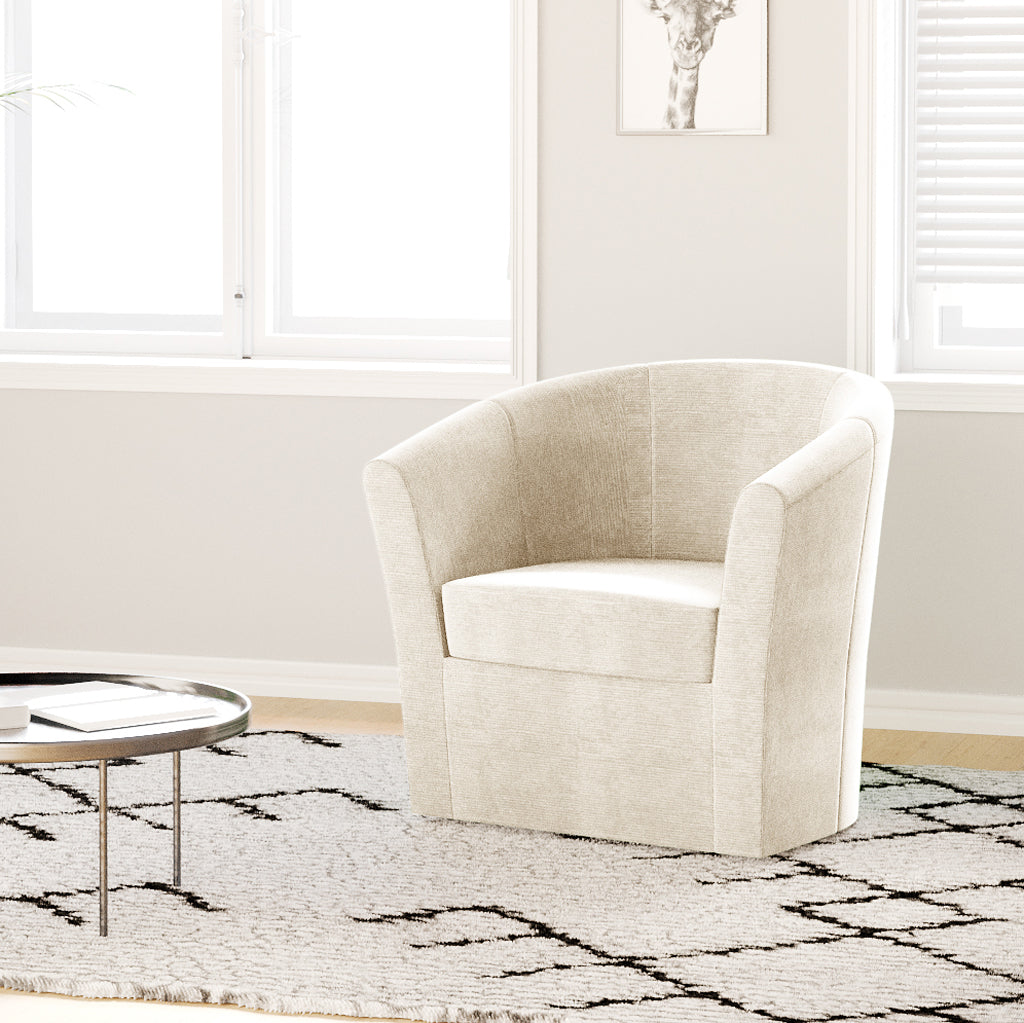 Armchair swivel beige DUPARC