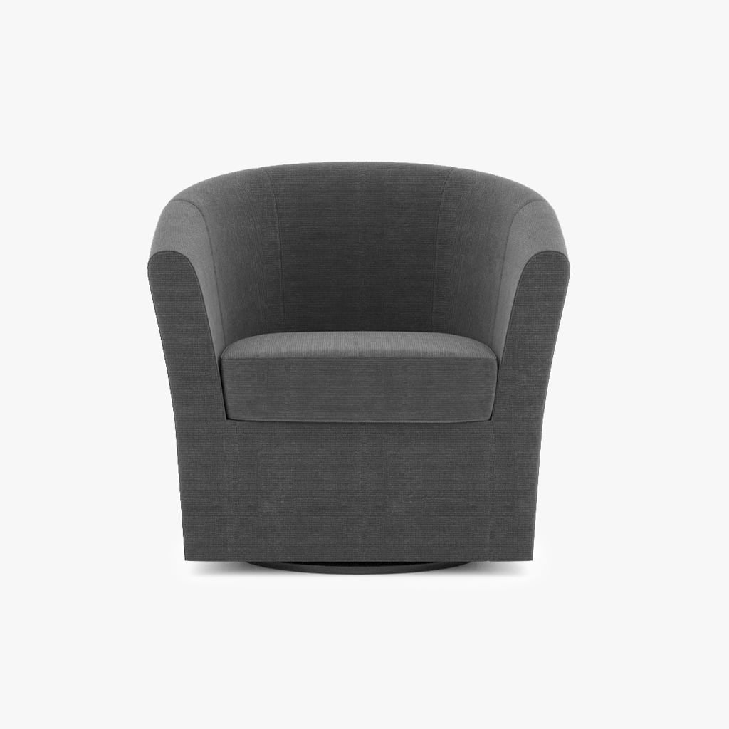 Armchair swivel anthracite DUPARC