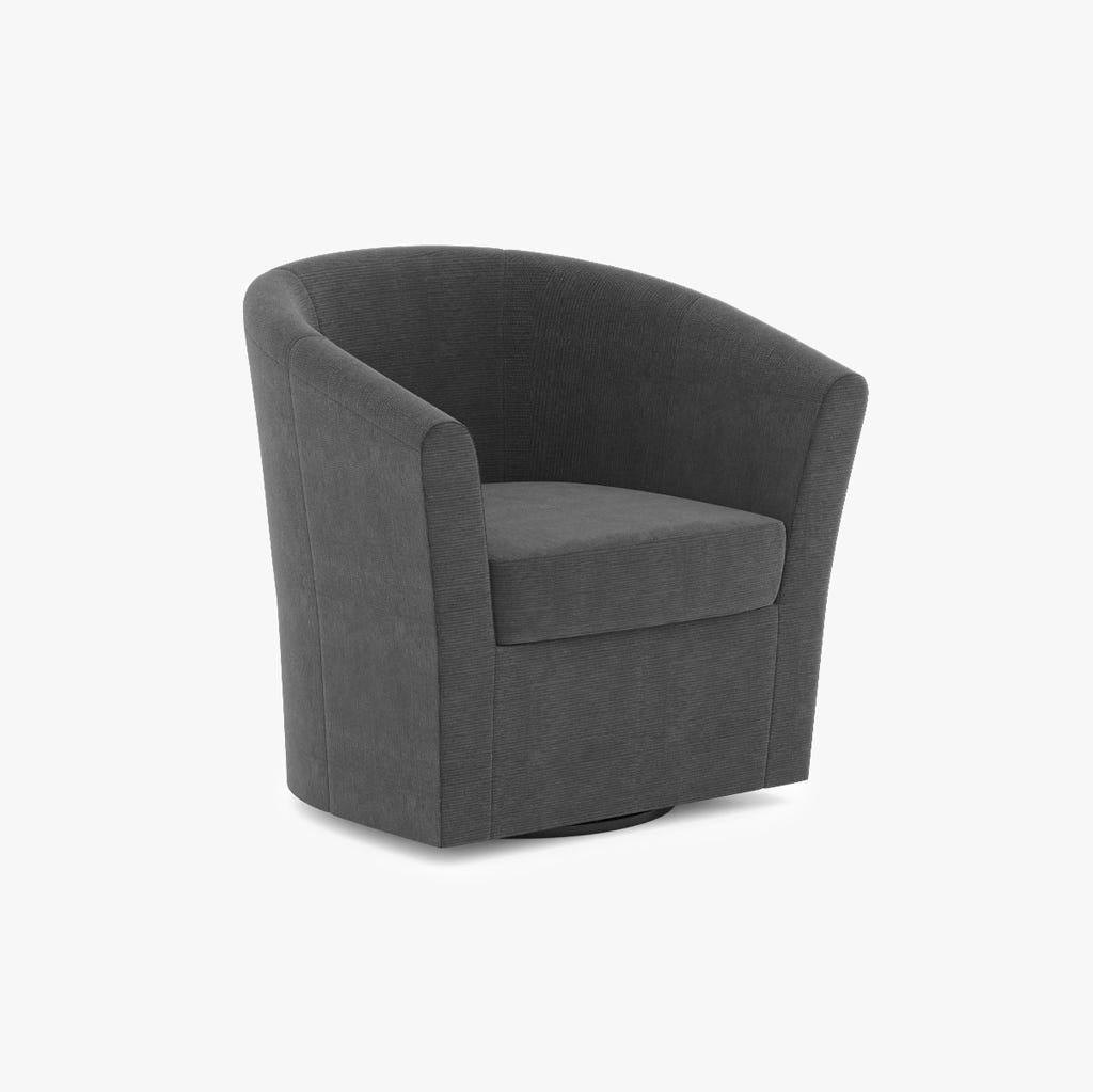 Armchair swivel anthracite DUPARC