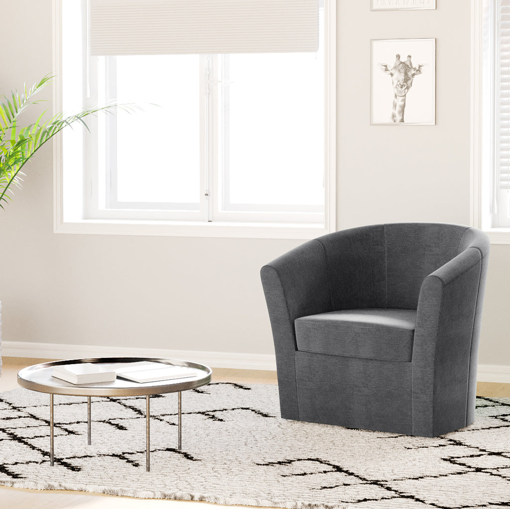 Armchair swivel anthracite DUPARC