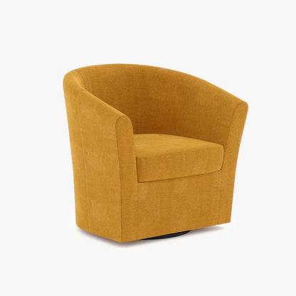Armchair swivel yellow DUPARC