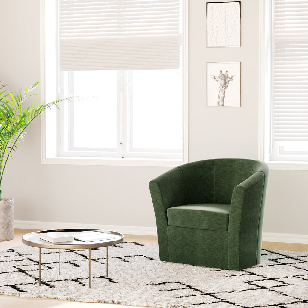 Armchair swivel green DUPARC