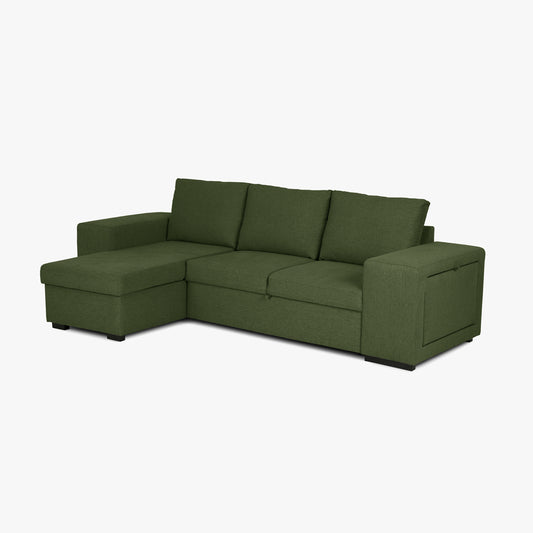 Sofá Chaise Longue e Sofá Cama Verde Banderas