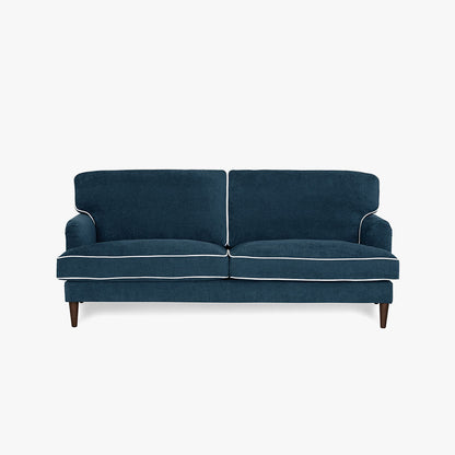 Sofá SPENCER de 3 plazas azul oscuro/beige