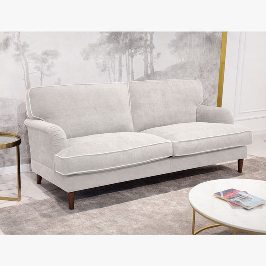 Sofá 3 Lugares Taupe/Bege SPENCER