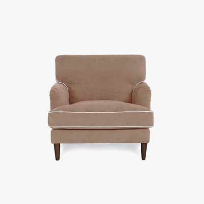 Sillón cómodo SPENCER color caramelo/beige