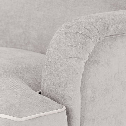 Fauteuil confortable SPENCER Taupe/Beige