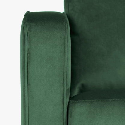 Sillón de terciopelo verde RUDD