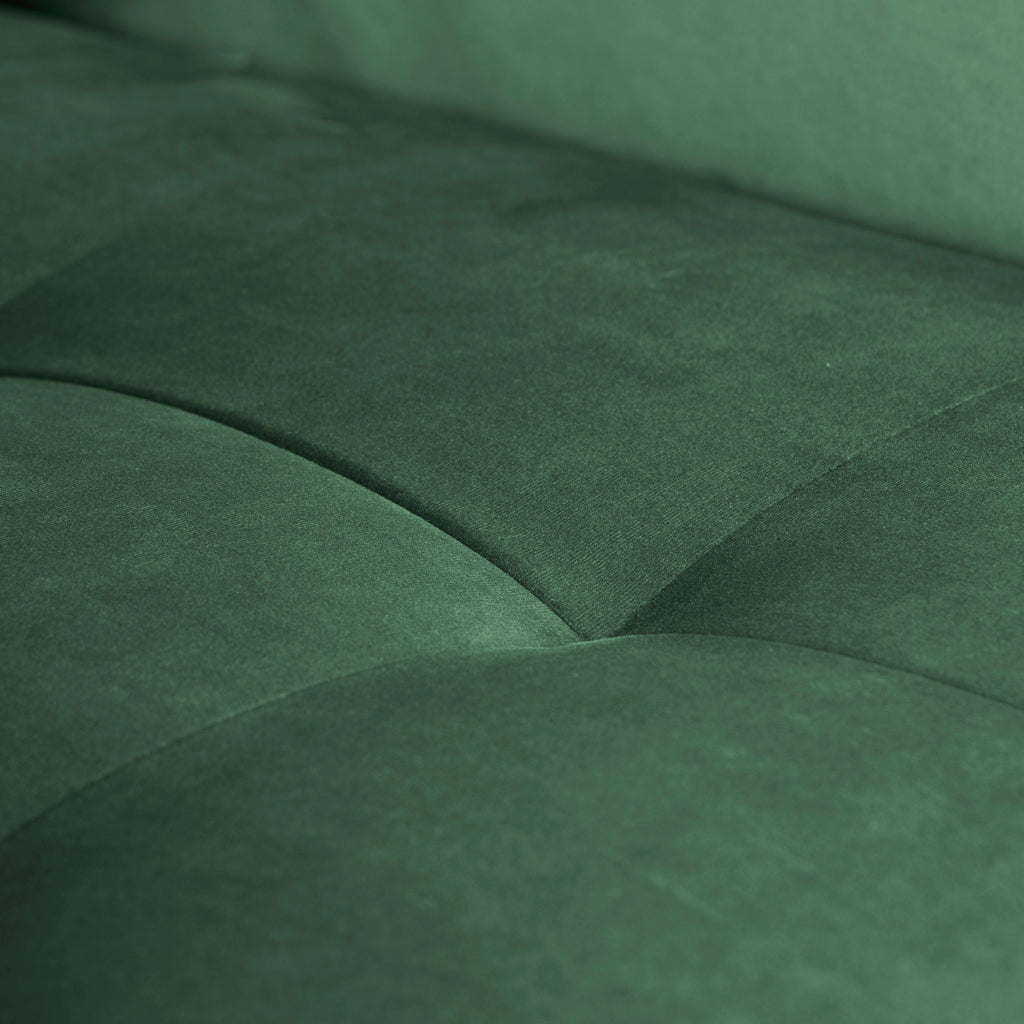 Sillón de terciopelo verde RUDD