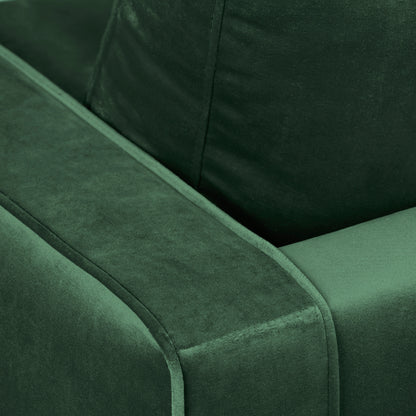 Sillón de terciopelo verde RUDD