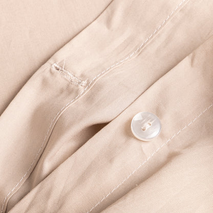 Housse de couette sable percale - Lit 140/160 (240x220cm) SA