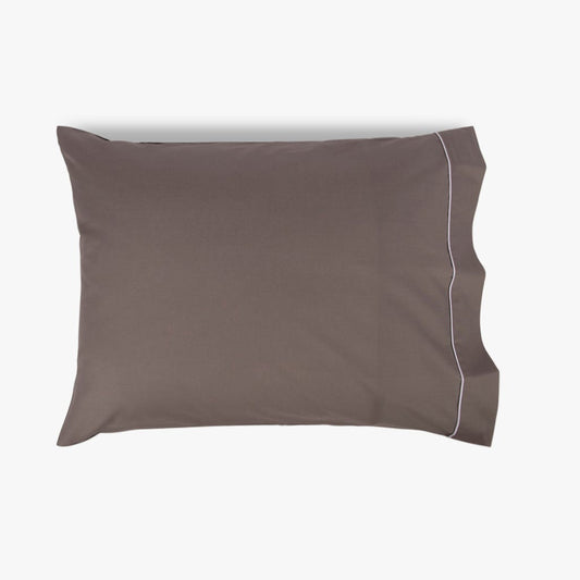 Fronha Almofada de Dormir Algodão Percal Cinza 50x65 SAMOA
