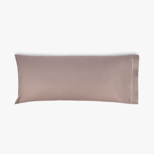 Fronha Almofada de Dormir Algodão Percal Cinza 45x100 SAMOA