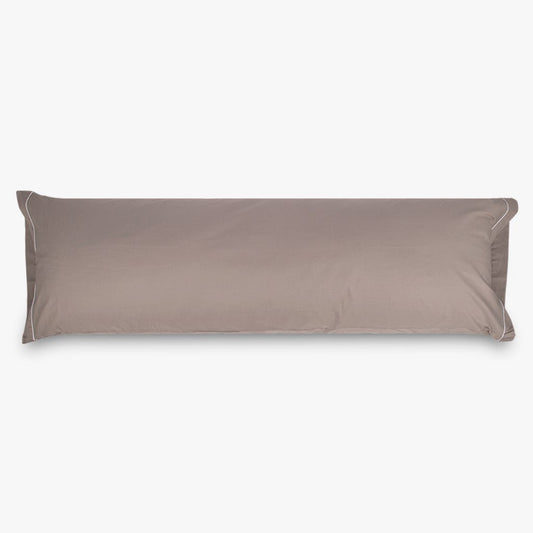 Fronha Almofada de Dormir Algodão Percal Cinza 45x155 SAMOA