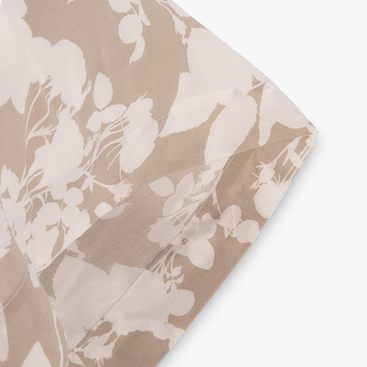 Taie d'oreiller fleurs percal 45x155cm CAMÉLIA
