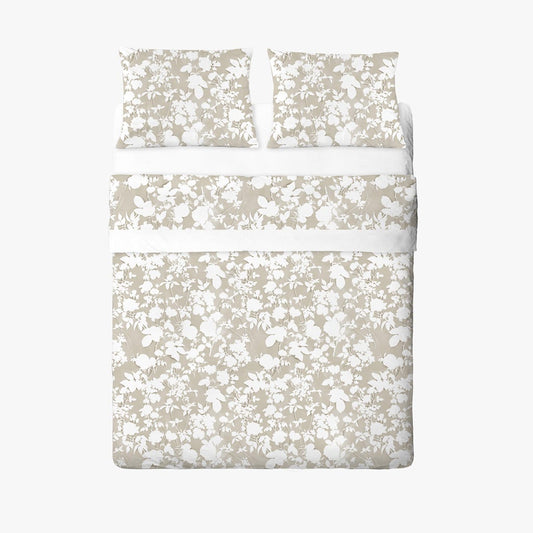 Taie d'oreiller fleurs percal 45x155cm CAMÉLIA