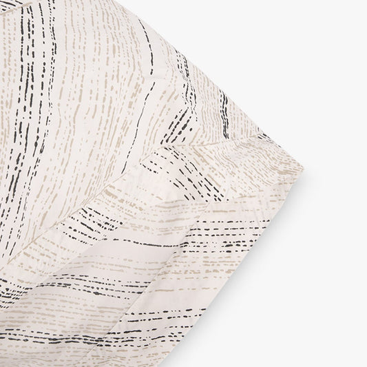 Taie d'oreiller zigzag percal 45x155cm CALENDULA