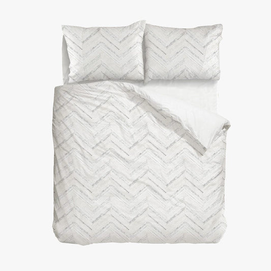Taie d'oreiller zigzag percal 45x155cm CALENDULA