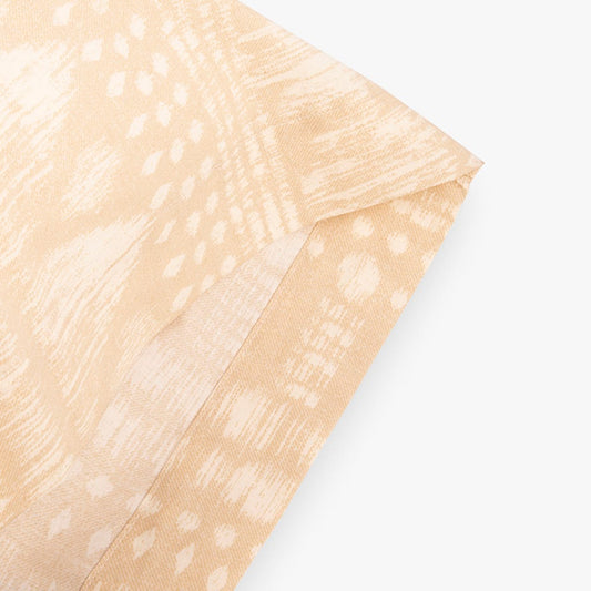 Taie beige percale 45x155cm TRIBAL