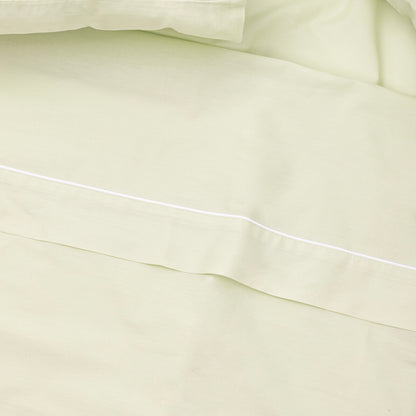 Sábana encimera verde percal - Cama 180 (270x280cm) SAMOA