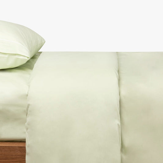 Funda nórdica verde percal - Cama 80/90 (140x220cm) SAMOA
