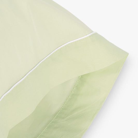 Taie vert percal 45x155cm SAMOA