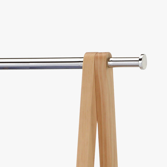 Chariot en pin avec deux étagères 79x45x155 OLIMPO