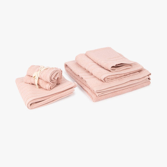 Toalha de rosto rosa 30x50 cm 4EVERYDAY