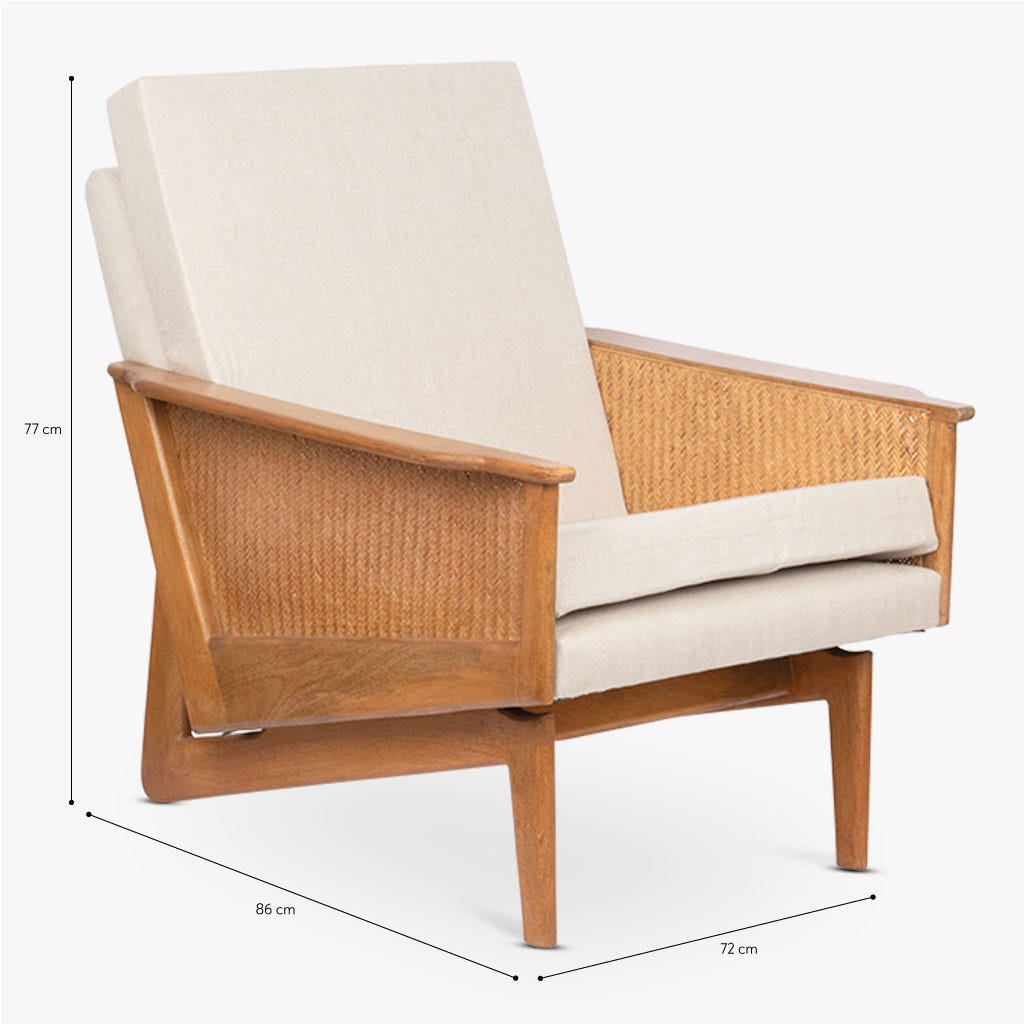 Armchair rattan VIVALDI