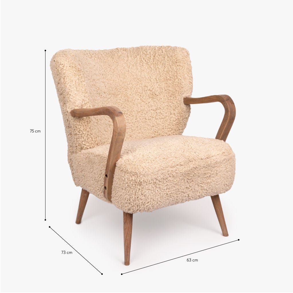 Armchair natural VERDI