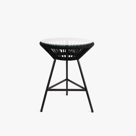 Mesa de apoio preta D40x50 AKUMAL