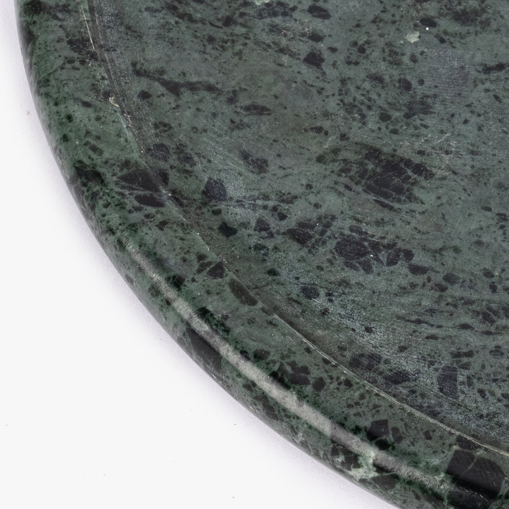 Boleira em Mármore Verde com Câmpanula em Vidro MARBLE