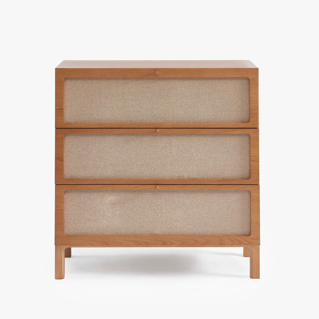 Cómoda de Três Gavetas com Linho BIZERTA