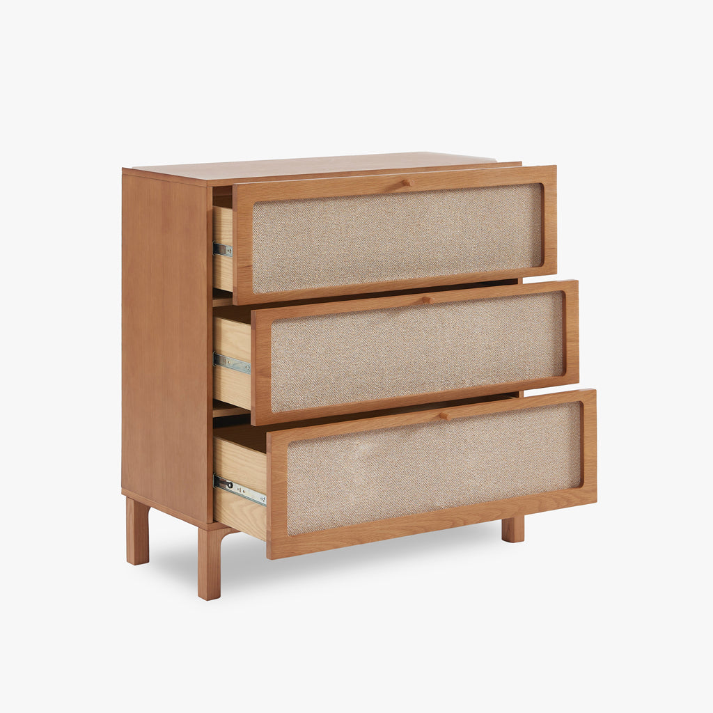 Cómoda de Três Gavetas com Linho BIZERTA